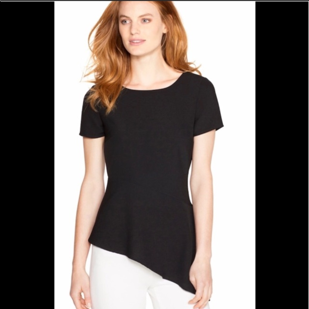 White House Black Market Asymmetrical Hem Top